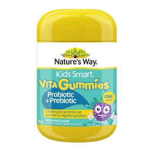 (PRE ORDER) Nature's Way Kids Smart Vita Gummies Probiotic + Prebiotic 50 Pastilles shelf life 2yrs